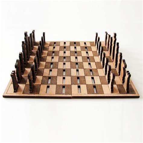 A 3d render of a modern minimalist chess set at the start of a game on an background. Pin on Curioso