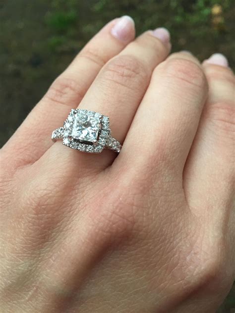 The average cost of an engagement ring in the usa is about $6,000 (and rising). Jane, our commercial specialist, recently got engaged! We're very happy for you Jane. #marriage ...