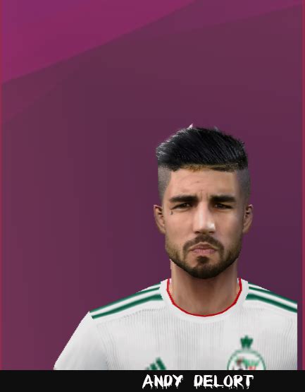 5 imagens png transparentes em andy delort. ultigamerz: PES 6 Andy Delort (Montpellier HSC) Face