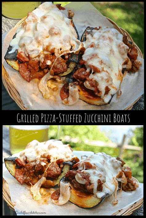 Check spelling or type a new query. Grilled Pizza-Stuffed Zucchini Boats - Wildflour's Cottage ...