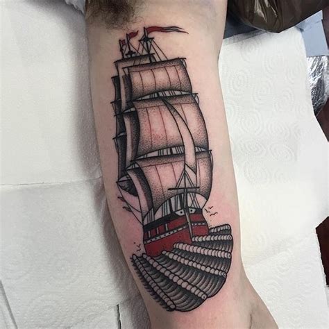 Tattoo & piercing shop in virginia beach, virginia. Traditional Ships - Cloak and Dagger Tattoo Parlour London