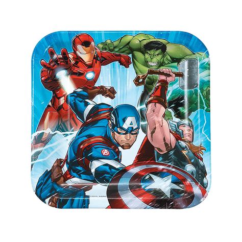 #place settings #elegant #entertaining #dinner party #dinner plates #porcelain #table setting. Marvel Epic Avengers Dinner Plates - Party Supplies - 8 ...