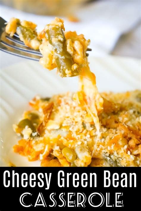 Cooked pasta—you can use any kind you love, we're partial to cavatappi—heavy cream, shredded cheddar. Cheesy Green Bean Casserole is an easy side dish recipe made with Campbell's cheddar cheese soup ...