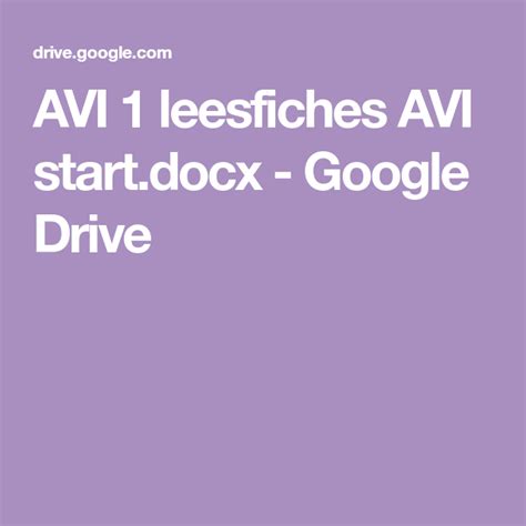Voornamelijk zijn het mkm, mmkm of mkmm woorden waar de kinderen in groep 3 mee oefenen. AVI 1 leesfiches AVI start.docx - Google Drive in 2020 ...