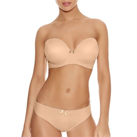 Nos dessous sont conçus pour rester parfaitement en place toute la journée, quelles que soient vos activités. Soutien-gorge Deco Freya nude moulé sans bretelles