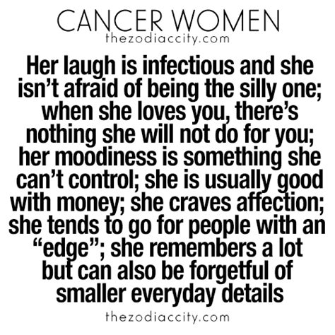 Cancer women are all about emotions and feelings. Cancer woman zodiac facts for women - Virgo man and Cancer ...