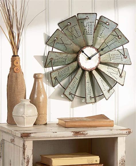 $ 199or$ 67 × 3. Affordable Farmhouse Wall Decor Clock with rustic appeal! | Farmhouse chic decor, Clock wall ...