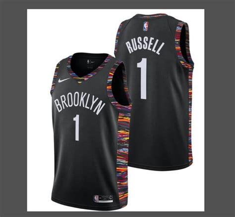 Outside of the utah jazz, toronto raptors and the dope miami heat 'miami vice' jerseys, every other nba club updated or refreshed their alternate jerseys. 2019 Men's Brooklyn Nets #1 D'Angelo Russell Basketball Jersey-City Edition