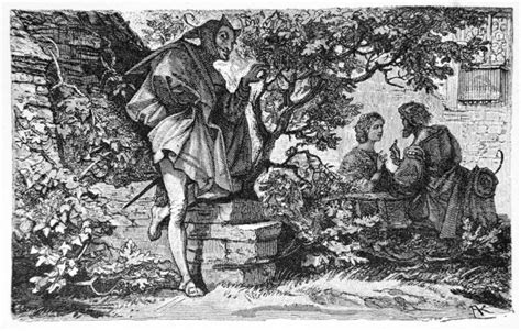 Der garten ist für gretchen und faust der perfekt rückziehungsort da sie sich dort ungestört treffen können und so verhindern dass unangenehme gerüchte über ihre beziehung entstehen. Goethes Faust: Faust und Gretchen im Garten, Mephisto ...