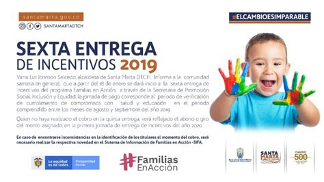 Artículos, fotos, videos, análisis y opinión sobre familias en accion. Este sábado inicia la entrega de incentivos del programa Familias en Acción en Santa Marta ...