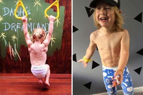 Duration any long __ medium short __. Little boy with six pack has own fitness Instagram page ...