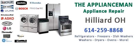 In business for 14 years, all performance appliance repair is proud to offer outstanding service on all major brands of appliances. areas-hilliard - The Applianceman Service