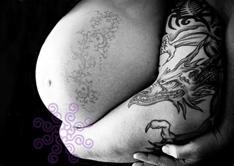 The bigger an expecting mother's tattoo, the greater the chance it will suffer damage as her baby grows. Tattoo Living Art: Pregnancy Tattoos Ideas Tattoos For Girls