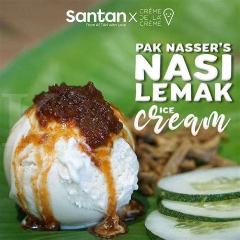 Nasi lemak is considered a national dish of malaysia, but various versions are also found in some regions of indonesia and the southern philippines. Bukan hoaks! Malaysia ciptakan es krim nasi lemak yang ...