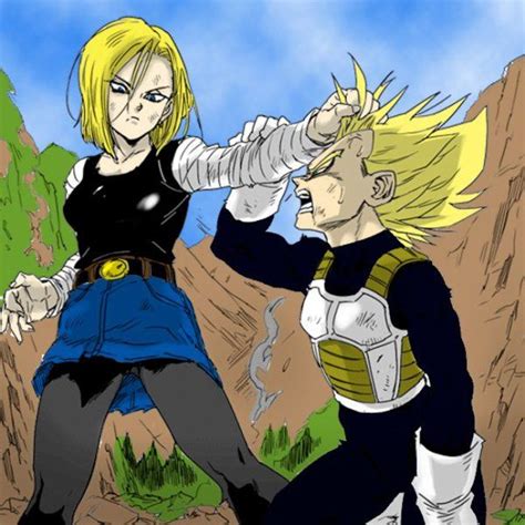 Tumblr is a place to express yourself, discover yourself, and bond over the stuff you love. ★C-18 VS Vegeta★ | Anime dragon ball super, Anime dragon ...