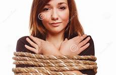 bondage woman tied rope female hostage van girl prisoner bound kabel vrouwelijke gebonden preview