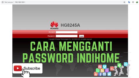 Jul 23, 2019 · password superadmin huawei hg8245a yang bisa digunakan untuk mengontrol modem layanan indihome di rumah sehingga terhindar dari pencuri jaringan. Cara Mengganti Password Wifi Indihome Router HUAWEI HG8245A - YouTube