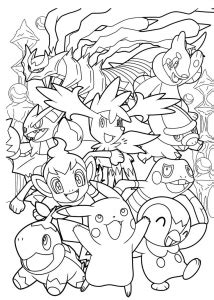 Hundreds of free printable coloring pages to print out and color! Pokemon - Free printable Coloring pages for kids