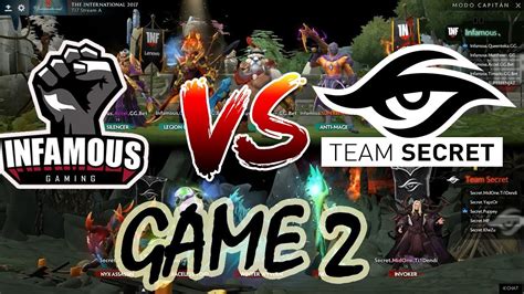 The official account for the international dota 2 championships. INFAMOUS VS TEAM SECRET  GAME 2  The International 2017 ...