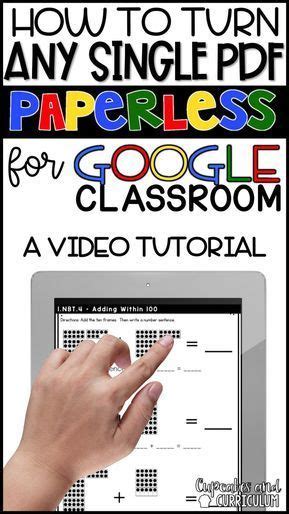 How to Turn Any Worksheet Paperless for Google Classroom ...