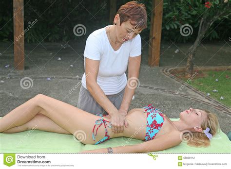 Check this hd massage video!!! Massage Of Belly For Fat Loss Stock Photo - Image of aged ...