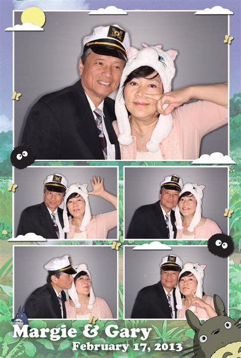 Except, our venue was dark this printer enables anyone with a smartphone to print their photos right on the spot at your wedding reception. Cute Totoro themed wedding photo booth photos! http://yorokobibooth.com/ | Wedding photo booth ...