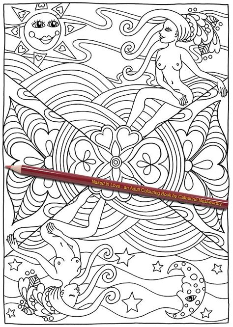 Sexy adult coloring pages bing images image description: Night and day are celebrated in this nude adult colouring ...