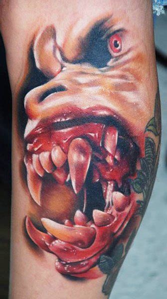 Already he is a huge name worldwide and his tattoos and art are nothing short of genius. Monsters tattoo by Kyle Cotterman | Post 4259