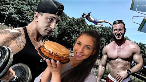 Bahnen ziehen, springen und plantschen: BRECHER IM FREIBAD | NEUES PROTEIN KUCHEN REZEPT! - YouTube