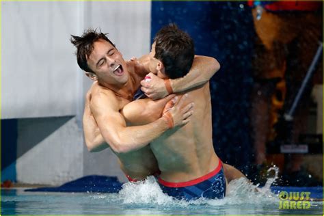 Watch synchro pair tom daley and dan goodfellow win their. Tom Daley Celebrates Bronze Win in Men's Diving with ...