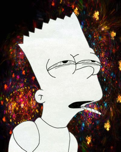 Trippy stoned animated characters : smoke weed everyday maggie simpson gif | WiffleGif