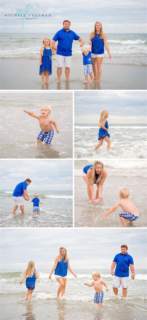 Outfit ideas for family beach pictures coordinate outfits, don't match. Family Beach Portrait Outfit Ideas: Royal Blue really pops ...