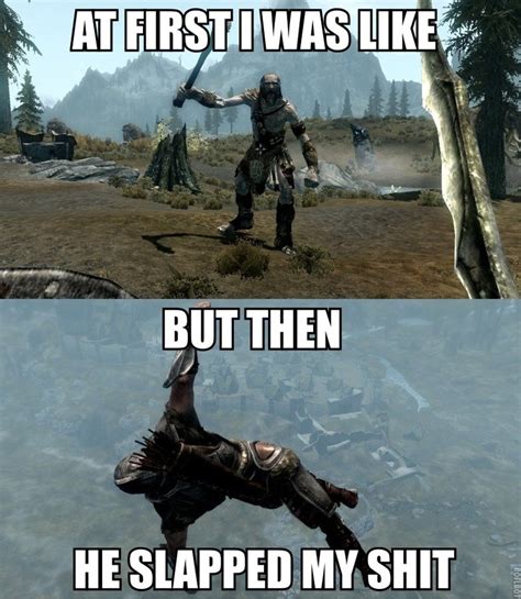 10 hilarious skyrim memes that will make you want to jump back in the game. Purple Monkey Dishwasher: Everyone's first Mistake in ...