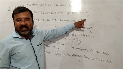 After understanding the electric field it becomes essential to now, let us have a look at what is electrostatic potential and electric potential difference formula. Some important formula for electric potential. - YouTube