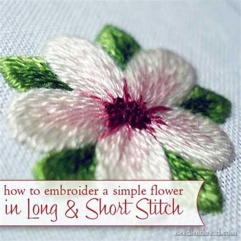 Check spelling or type a new query. Long and Short Stitch Shading Lesson 8: A Simple Flower ...