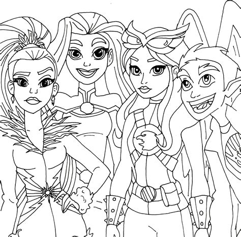 Dc superhero girls colouring pages selections from the dcs flickr. Free Printable Super Hero High Coloring Pages