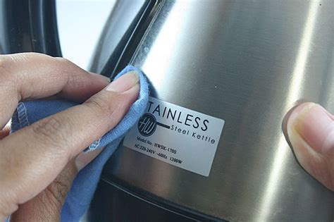 This is a frigidaire gallery microwave with smudge proof stainless steel. How to Remove a Sticker from Stainless Steel | Sticker ...