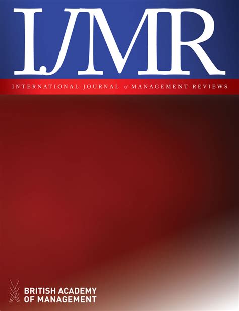 The articles that are sent for reviews will have names of the authors deleted with a view towards enhancing the objectivity and fairness of the review process. International Journal of Management Reviews - Wiley Online ...