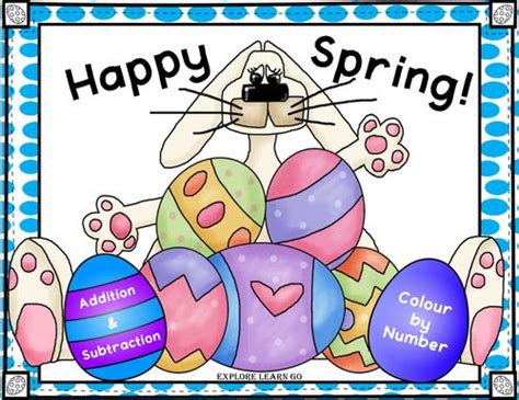 Teachers, save easter maths 2 to assign it to your class. Easter / Spring Math / Addition & Subtraction / Colour by Number. For KS1 & KS2 | Spring math ...