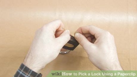 If the lock in question is not attached to your own pick the lock using your tools. Pick a Lock Using a Paperclip | Paper clip, Homemade tools, Rings for men