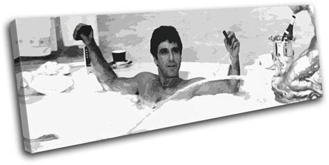 Shop for scarface bathroom set online at target. Scarface Al Pacino Bathtub Movie Greats SINGLE CANVAS WALL ...