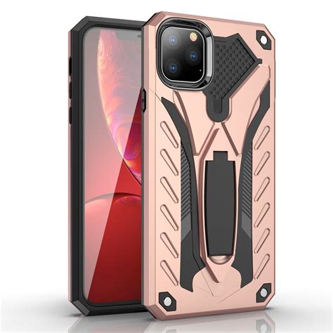 Maybe you would like to learn more about one of these? For iPhone 11 Shockproof TPU + PC Protective Case with Holder (Rose Gold) | Alexnld.com