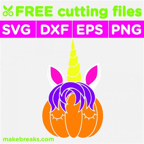You can find all my projects, read more about this awesome tool on my create. Free SVG Cutting File - Unicorn Pumpkin - Make Breaks
