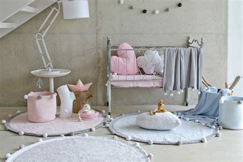 Der runde teppich ist ein traum im babyzimmer. Lorena Canals Teppich rund Baumwolle Bubbly rosa bei ...