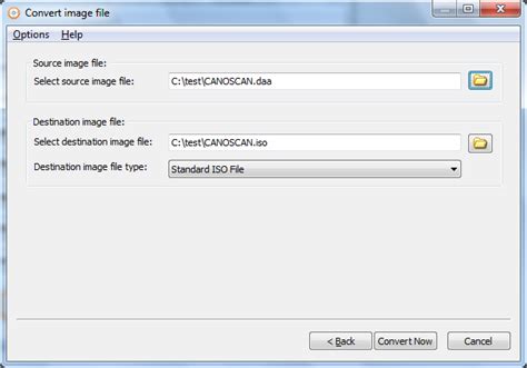 This iso converter also allowed you to create ccd file and add the ccd file to it. Convert image file to ISO file