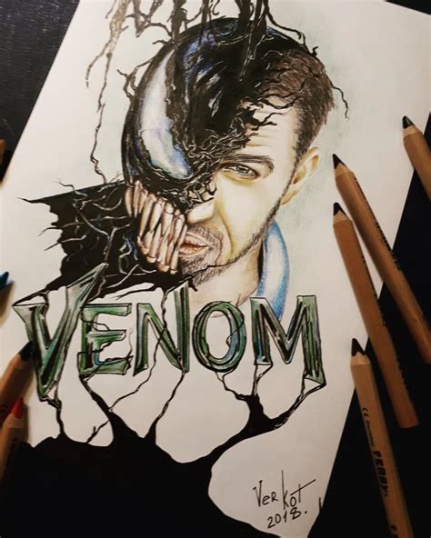 Want to discover art related to venom? Эскиз #VerKot_tattoo к выходу фильма #Веном. Эскиз в ...