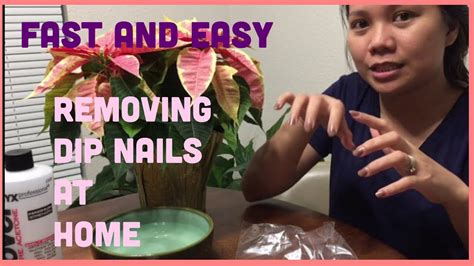 Before jumping into color, apply the base layer by only painting the middle of the nail. REMOVING DIP POWDER NAILS AT HOME - YouTube