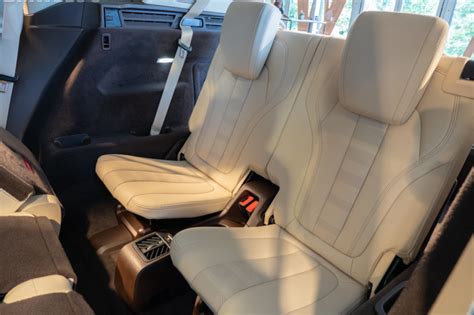 Cargo space is impressive as well. First look at the third-row seat in the new BMW X5