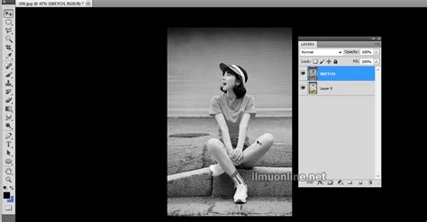 Cara membuat gradien di photoshop. √ Cara Membuat Foto Setengah Sketsa di Photoshop