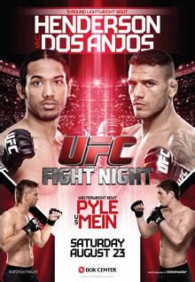 Fight week prep on point  #ufcvegas27 pic.twitter.com/c3ll0somka. UFC Fight Night: Henderson vs. dos Anjos - Wikipedia